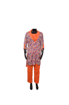 cotton orange multicolour